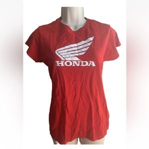 Vintage/Y2K Official Honda Women’s Red Shirt Size Medium